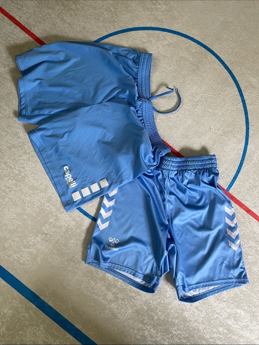 Hummel Light Blue Men's Athletic Shorts
